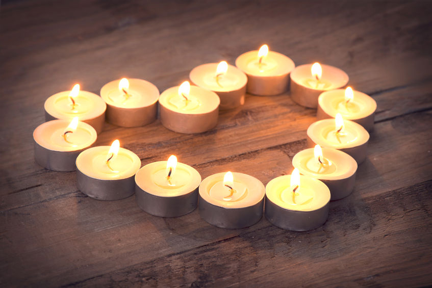 Algunas ideas románticas con velas para San Valentín